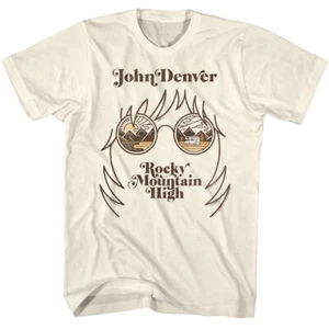 Camiseta para hombre John Denver Landscape Rocky Mountain High 1972 música folclórica merchandising - Imagen 1 de 5