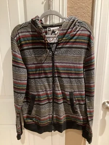 Beautiful Giant Zip Hoodie Size M Unisex Multicolor Lightweight - Picture 1 of 8