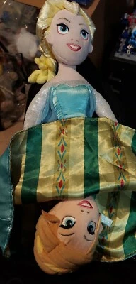 Disney Parks Elsa Anna Topsy Turvy 2 In 1 Reversible Plush Doll Stuffed Frozen D - Image 1 of 4