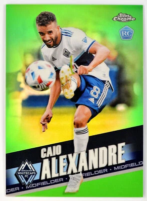 CAIO ALEXANDRE - 2022 Topps Chrome MLS Neon Green Sn #112 Whitecaps FC #/99 - Image 1 of 2