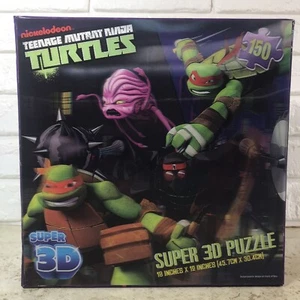 Nickelodeon Teenage Mutant Ninja Turtles Super 3D Puzzle 150 Pc 18"x12" NIB 2013 - Picture 1 of 22