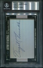 VIRGIL TRUCKS ~ 2012 Leaf History of Baseball Cut Signature Autograph ~ BGS Slab