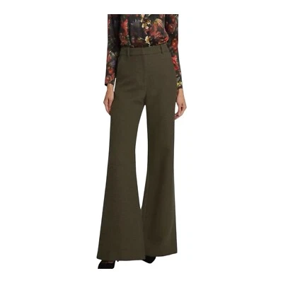 L’Agence Pilar Green Cotton Boucle Wide Leg Pants Size 16 Business NWT - Image 1 of 4