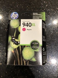 HP 940XL Magenta Ink Cartridge HIGH-YIELD C4908AN Genuine New Sealed Exp 2016 - Picture 1 of 5