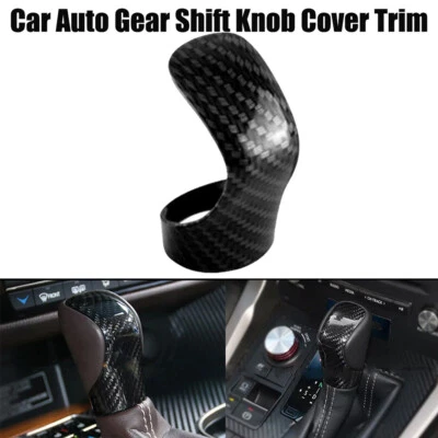 For Lexus ES ES300h ES350 16-18 Carbon Fiber Car Auto Gear Shift Knob Cover Trim - Image 1 of 4