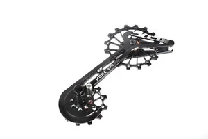 Jaula de rueda de polea de gran tamaño para bicicleta de carretera KCNC para Shimano r9100/r8000 negra - Imagen 1 de 7