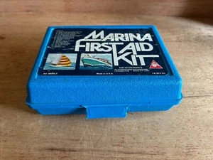 Kit pronto soccorso vuoto Marina AC9009-1 plastica blu USA 19-977-01 sicurezza barca vintage - Foto 1 di 16