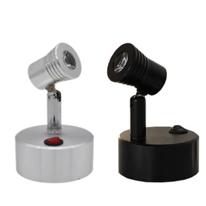 3W LED Picture Light Battery-Powered Lamp Table Spotlight On/Off Button Showcase - Picture 1 of 20