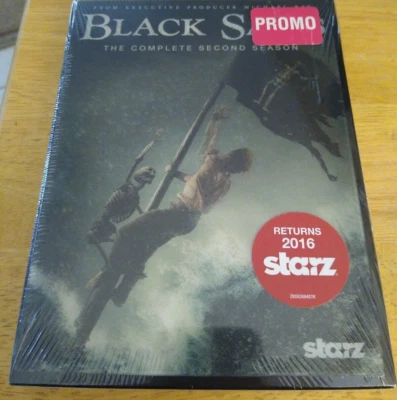 Black Sails The Complete 2nd Season DVD pirates Starz TV series box set NEW! - Image 1 of 2