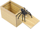 Toyvian Prank Spider Box Wooden Tricky Scare Box Surprise Practical Joke Toy