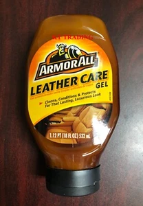 Armor All LEATHER CARE GEL Clean Condition Protect ~ Lasting Luxurious Look 18oz - Picture 1 of 5