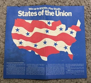Juego de monedas Shell Oil States of the Union 1969 hoja de exhibición - Imagen 1 de 5