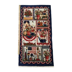 Moda Fabric Panel Garden Americana Deb Strain Cotton Quilt Quilting Throw Diy - Picture 1 of 7