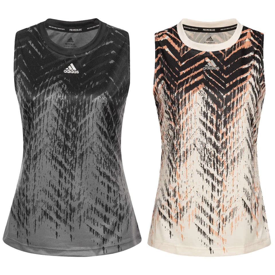 adidas Match Printed Primeblue Damen Trainings Tennis Tank Top Tennisrock neu