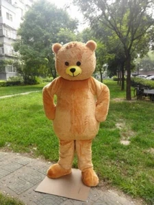 Teddy Bear Mascot Costume Cosplay Party Game Dress Outfit Halloween Adult - Picture 1 of 4