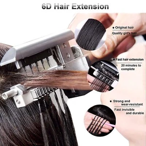 6D Pre-bonded Remy Echthaar Extensions 20 Gramm 40 Strähnen 10-26 Zoll - Bild 1 von 46