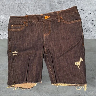 Pantalones cortos de mezclilla azul oscuro cintura 30" Nautica Jean para mujer Foto 1 de 4