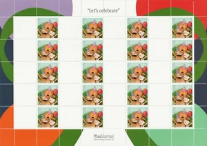 2007 Gibraltar - YouStamps© Stamp Sheet "Let's Celebrate" - Blank Labels MNH - Picture 1 of 1