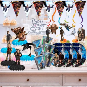DRAGON CUPCAKE CAKE TOPPER BIRTHDAY SUPPLIES DECORATION THEME IDEA FAVOR LIGHT - Picture 1 of 39