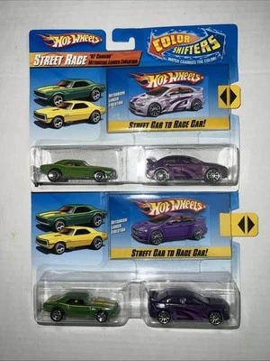 Hot Wheels Color Shifters 2 Pack Camaro & Mitsubishi EVO X 2 - Image 1 of 4