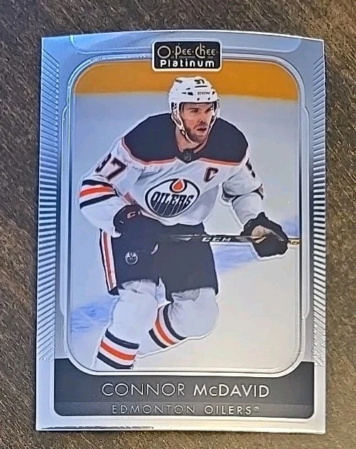 2021-22 O-Pee-Chee OPC Platinum Rainbow Parallel #1 CONNOR McDAVID Oilers - Image 1 of 2
