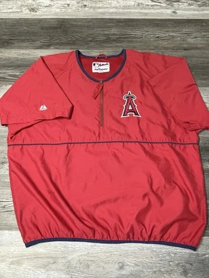 Chaqueta de Colección Y2K Majestic Los Angeles California Angels Cuarto Cremallera XL Foto 1 de 4