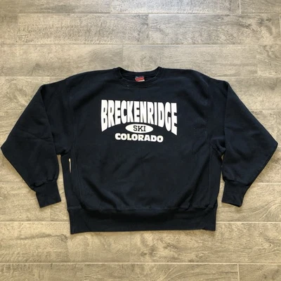Sudadera Vintage Champion Tejido Inverso Breckenridge Estación de Esquí Adulto Talla 2XL Foto 1 de 4