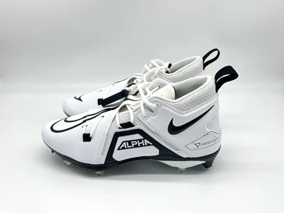 Nike Alpha Menace Detachable Men's Size 12 Wide White Football Cleats DR5662-100 - Image 1 of 4