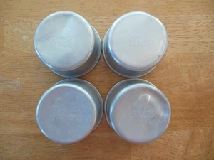 4 Vintage West Bend Aluminum 2.5” Muffin Condiment Baking Cups Tins Molds - Picture 1 of 5