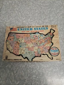 Authentic Map On Wood Of The United States - Imagen 1 de 6