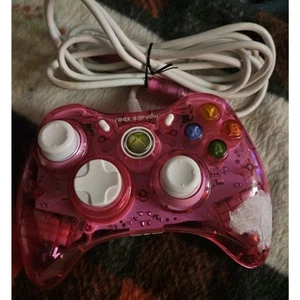Rock Candy Xbox 360 Pink Wired Transluscent Controller - Bild 1 von 5