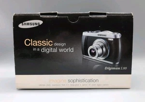 Samsung Digimax L80 Digital Camera Parts Only- Boxed With Cables - Picture 1 of 17