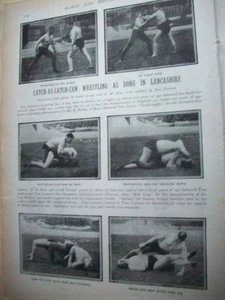 1901 WRESTLING Lancashire Catch Can + SHEFFIELD UTD soccer:::magazine article11O - Picture 1 of 1
