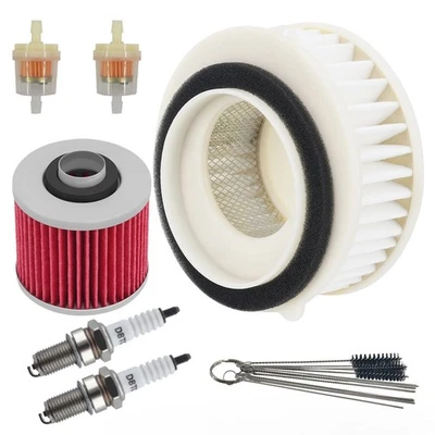 Air Filter Oil Filter For Yamaha XVS650 V-Star Custom 1998 - 2011 Spark Plug - Image 1 of 4