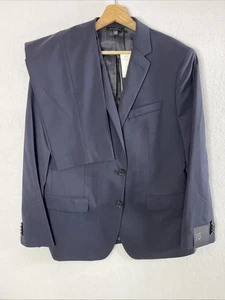 NWT Men’s Banana Republic Suit Navy Blue Marzotto Super 120s 42S 30x30 Pants - Picture 1 of 24