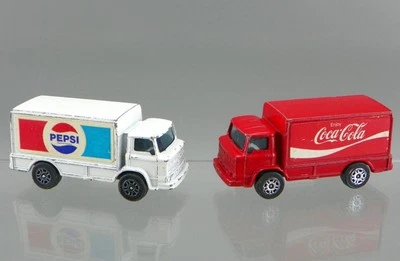 Vintage Corgi Juniors Diecast Leyland Terrier Coca-Cola Pepsi Delivery Truck Lot - Image 1 of 4