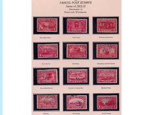 SC.#Q1-12, 1912-13 issues, Parcel Post, Complete set, Used, F-VF, Light cancels - Picture 1 of 2