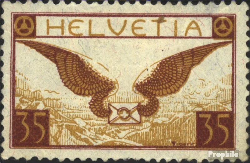 sellos Suiza 1929 Mi 233x usado 1929 Correo aéreo - Imagen 1 de 1