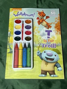 NEW Wallykazam! Paint & Color Book w/Paint, Crayons, 50+ Stickers  - Picture 1 of 4