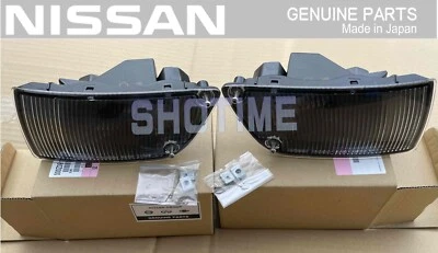 NISSAN OEM 99 FAIRLADY Z32 300ZX Front Smoked Turn Corner Signal Lamp Light Set - Image 1 of 2