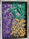 Lot Of 120 Purple, Blue, & Gold 1" Plastic Baby Shaped Beads, Crafts & Jewelry