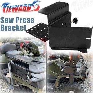 Adjustable up to 20'' Saw Press Chainsaw Bracket w/Hinge For ATV UTV Trailers  - Foto 1 di 9