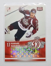 2015-16 Sereal KHL Dinamo Riga Autograph #DRG-AUT-KaS Kaspars Saulietis 35/50