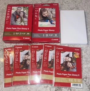 Canon Photo Paper Plus Glossy Glossy ll 4" x 6" Multi Packs See Photos As Is - Picture 1 of 8