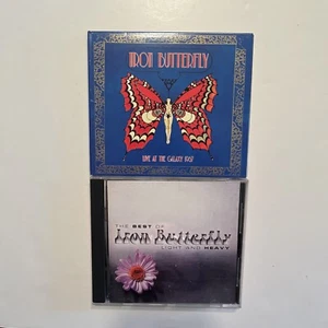 Iron Butterfly 2 CD Lot- Live At The Galaxy 1967 Light And Heavy 33 Tracks - Picture 1 of 8