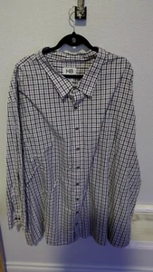 harbor Bay Long sleeve checkered Button down Shirt - Picture 1 of 2