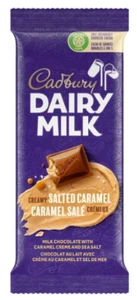 Cadbury Dairy Milk Creamy Salted Caramel Chocolate Bar, 95g - Picture 1 of 6