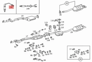 MERCEDES W140 S R129 SL SONDA LAMBDA OEM A0005405117 - Imagen 1 de 8