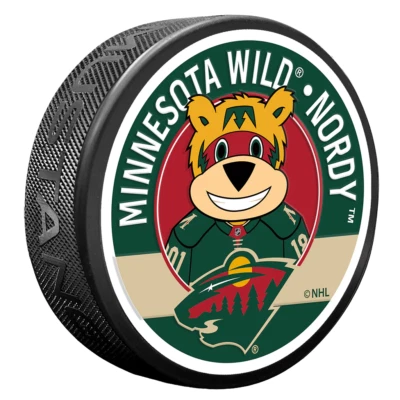 Disco texturizado mascota Minnesota Wild Nordy Foto 1 de 3