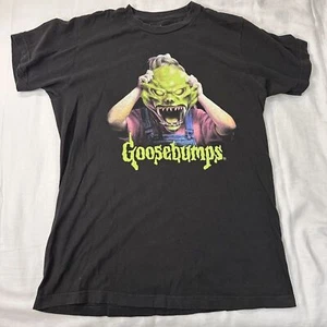 Goosebumps T Shirt The Haunted Mask Size M Black Creepy Co Graphic Tee Halloween - Picture 1 of 6